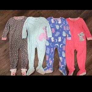 3T Girl Carters Fleece Pajamas